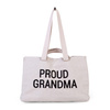 Childhome TORBA GRANDMA BAG KANWAS OFF WHITE 14668