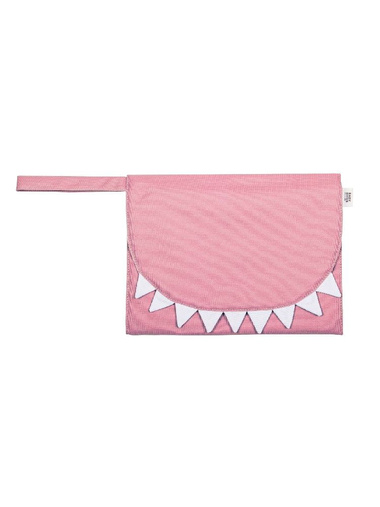 Baby Bites Przewijak podróżny Shark Pink