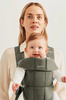 BABYBJORN MINI Woven – nosidełko, Ciemnozielone