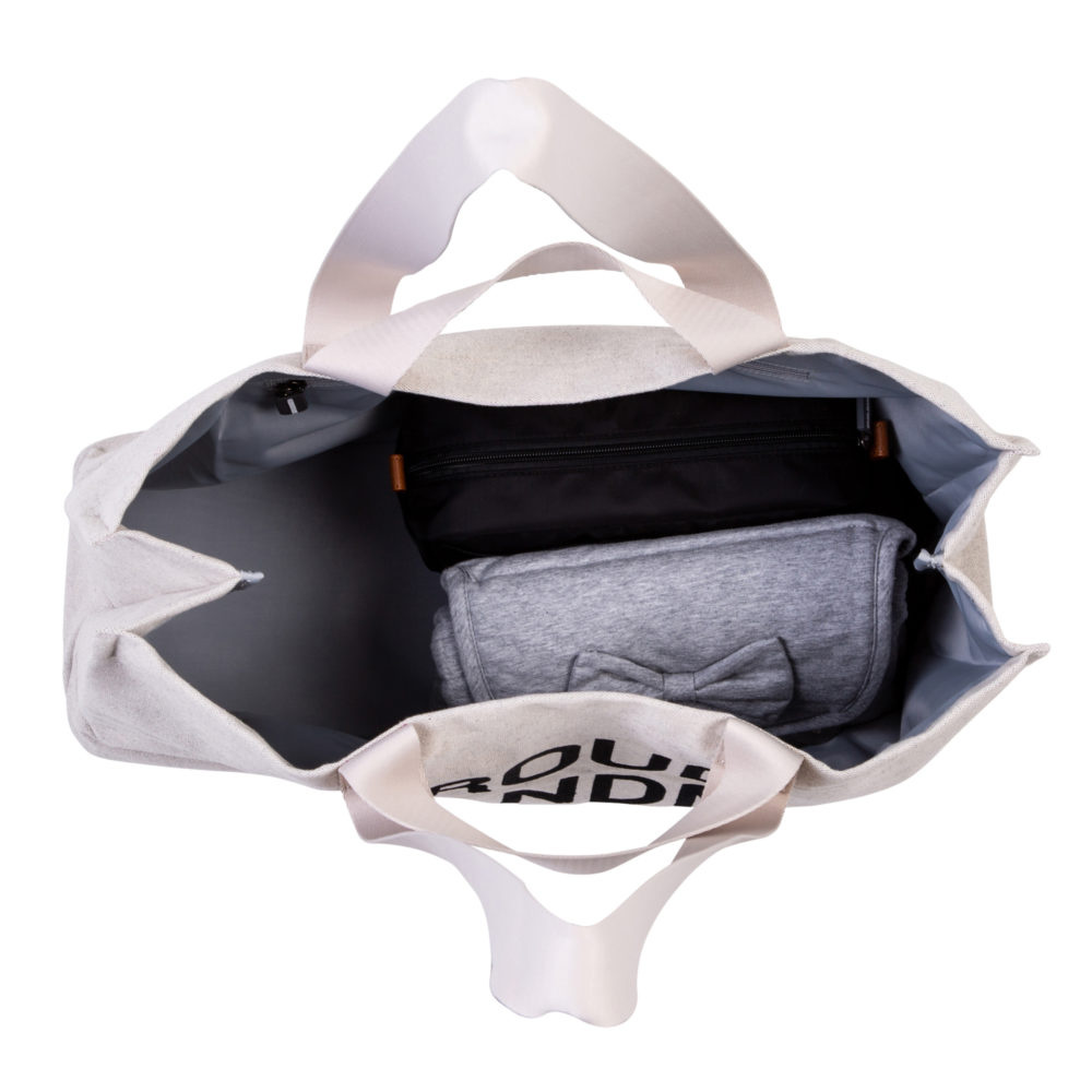 Childhome TORBA GRANDMA BAG KANWAS OFF WHITE 14668