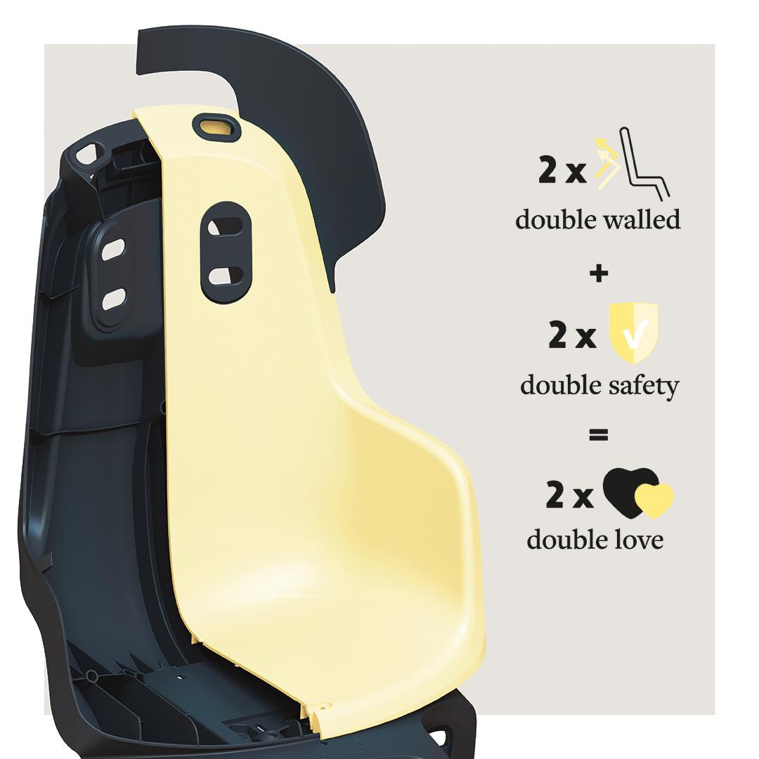 FOTELIK ROWEROWY | BOBIKE GO | NA BAGAŻNIK | MACARON GREY | VANILLA CUP CAKE | CANDY PINK | MARSMALLOW MINT | LEMON SORBET