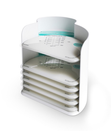 Torebki do przechowywania mleka matki/pokarmu - 25 szt. + organizer