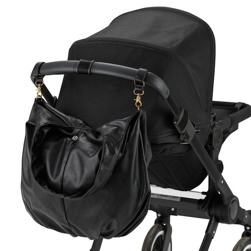 Elodie Details TORBA DLA MAMY DRAPED TOTE BLACK CZ