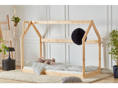 PINIO Łóżeczko drewniane Domek (2/2) 200x90 Sosna