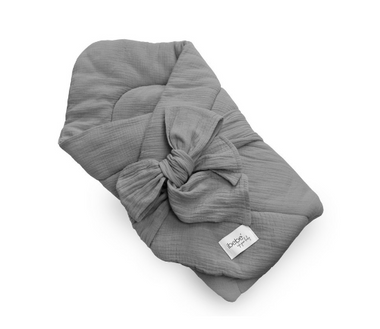 IBEBE BET Rożek niemowlęcy Muślinowy, Szary