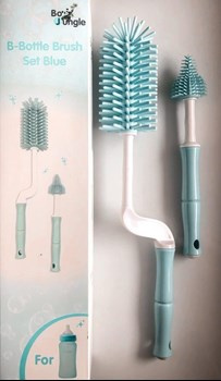 B-Szczotki do butelek i smoczków zestaw Blue