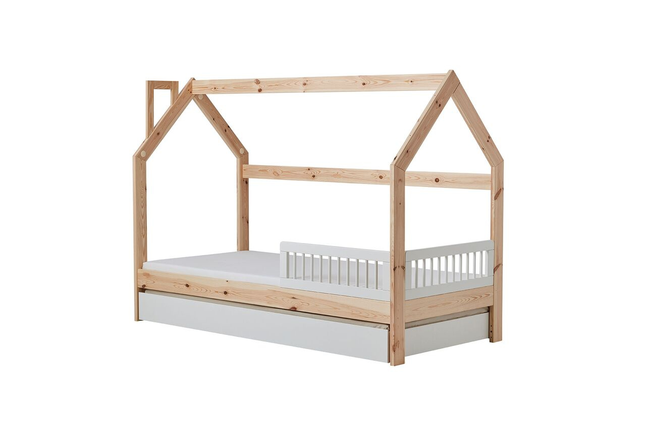 PINIO Łóżeczko drewniane Domek (2/2) 160x70 Sosna