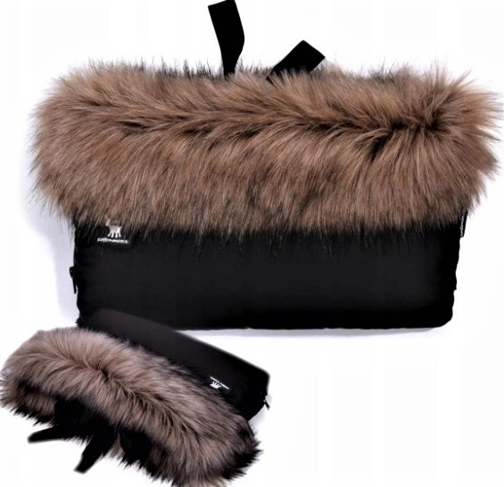 .MUFKI MUFKA COTTONMOOSE Z FUTERKIEM MOOSE | BRAZOWE FUTERKO | BLACK & BROWN | CZARNA