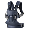 BABYBJORN - Baby Carrier ONE AIR, Navy Blue with Bib for Baby Carrier One