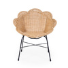 Childhome Krzesełko rattanowe kwiatek