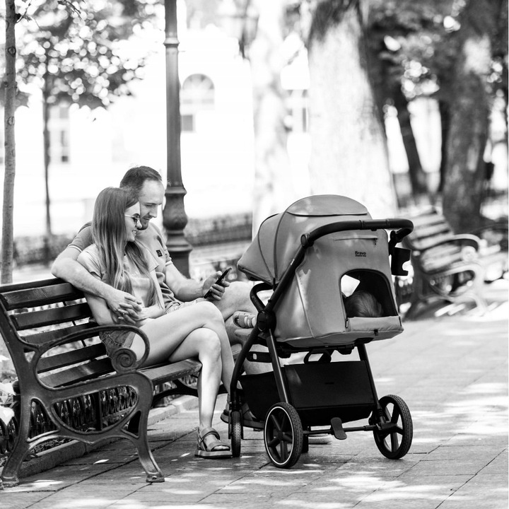 CARRELLO Wózek Spacerowy Bravo SL Deluxe, D Beige