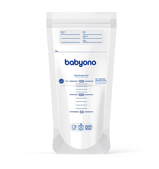 BABYONO WORECZKI NA POKARM MILK STORAGE BAGS 150ml