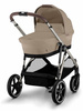 Zestaw 2w1 Cybex Wózek Gazelle S (Tpe) Almond Beige + Gondola Gazelle S Almond Beige