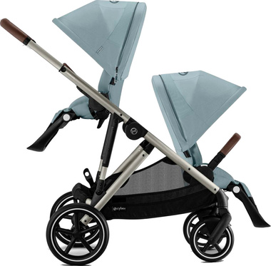 Zestaw 2w1 Cybex Wózek Gazelle S (Tpe) Stormy Blue + Siedzisko (Dodatkowe) Gazelle S Stormy Blue