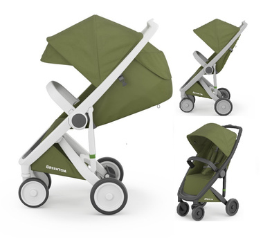 WÓZEK SPAC GREENTOM CLASSIC (White) Olive