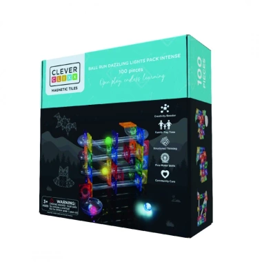 Cleverclixx Klocki magnetyczne Ball R Lights, 100