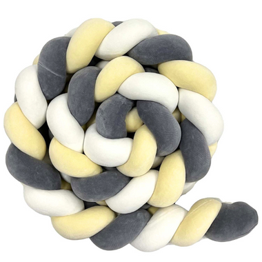 LULUMI OCHRANIACZ WARKOC200cm bananowy-biały-szary