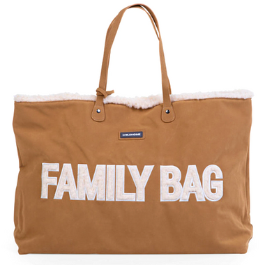 Childhome Torba Family Bag, Suede-Look Beż Baranek