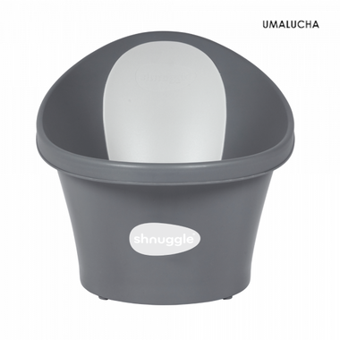 Shnuggle wanienka od 0+ z odpływem | Slate Grey