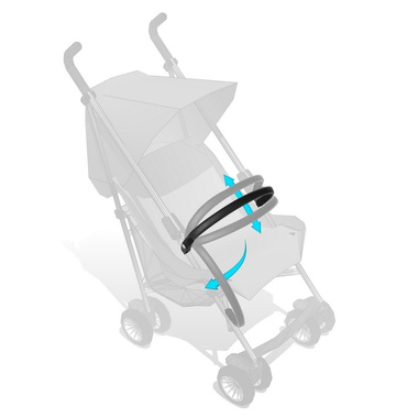 Pałąk Barierka uniwersalna do wózka, Czarny