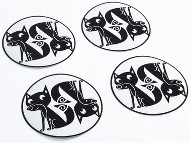 SCOOTCHLITE ODBLASKOWE NAKLEJKI NA KOŁA WÓZKA LISY