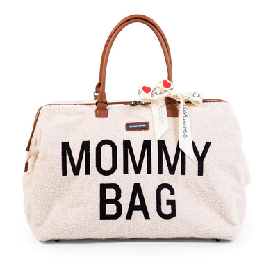 Childhome Mommy Bag Torba, Teddy Bear White