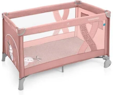 ESPIRO Łóżeczko turystyczne 1-poziom Simple, Pink