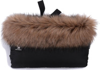 COTTONMOOSE Muff Mufka 1cz. | black (brąz futerko)