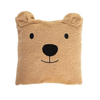 Childhome Poduszka pluszowa 40 x 40 cm Teddy bear Brown