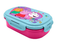 Pudełko śniadaniowe + sztućce - Świnka Peppa