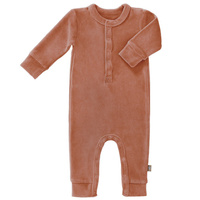 Fresk Rampers welurowy 3-6 miesięcy Ash rose