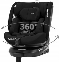 Carrello Fotelik Octopus obrotowy 0-36, M Black