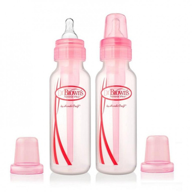 DR BROWN'S BUTELKI STANDARD 250 PINK OPTIONS+ 2pak