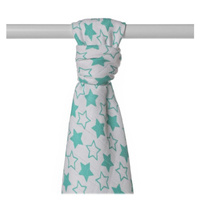 Ręcznik bambusowy XKKO BMB 90x100 - Little Stars Turquoise