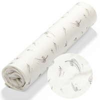 BABYONO PRZEŚCIERADŁO 120x60 cm Bambus, Feathers