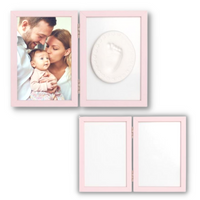 ODCISK BOBASA TINY MEMORIES RAMKA Z GLINKĄ RÓŻOWA