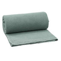 Fresk Tkany kocyk z bawełny organicznej 80 x 100 cm Uni Chinoise green