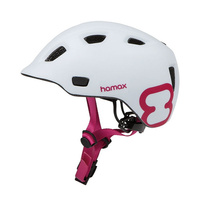 Hamax Kask dziecięcy 52-56 cm, White Pink