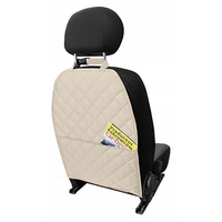 MATA (pikowana) pod fotelik samochodow, beżowa