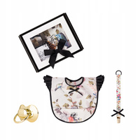 BJALLRA Zestaw Śliniak + zawieszka Rose Garden