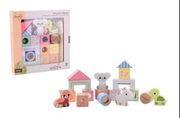 Drewniane klocki Discovery The wildies Family