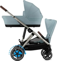 Zestaw 2w1 Cybex Wózek E-Gazelle S (Tpe) Stormy Blue + Gondola Gazelle S Stormy Blue