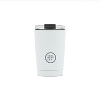 Cool Bottles Kubek termiczny 330 ml Mono White