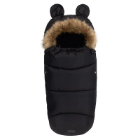 MOMI śpiworek 2w1 g/sp  95 cm black