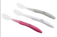 B-Miękkie łyżeczki komplet White/Pink/Grey