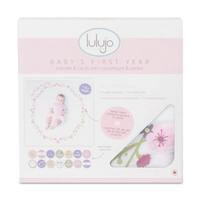 LULUJO Lulujo fotokocyk zestaw pierwszy roczek lovely kocyk + karty