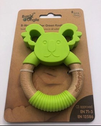 B-Gryzak drewniano-silikonowy Animals Green Koala