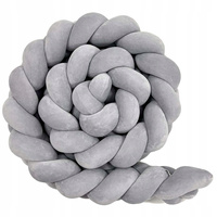 LULUMI OCHRANIACZ DO ŁÓŻECZKA WARKOCZ 360 CM Grey