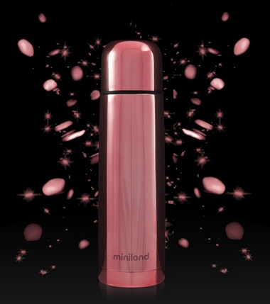 Miniland Termos dla dziecka & Torba 500ml, Rose. 