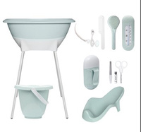 Zestaw kąpielowy 8 elem. LUMA Speckles Mint